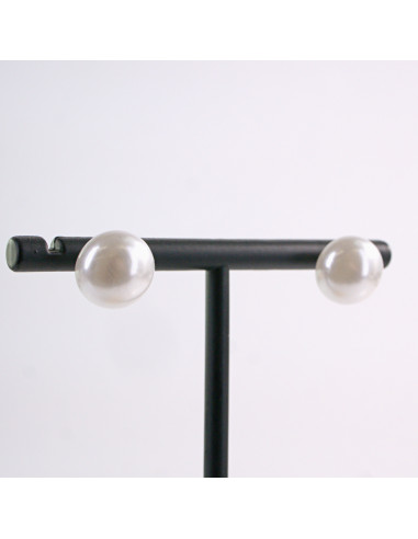 Kolczyki BIAŁE  Perły  Lolita Akcesoria srebrny...