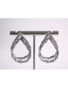 Kolczyki WIECZOROWE Z CYRKONIAMI ŁEZKI  Lolita Akcesoria...