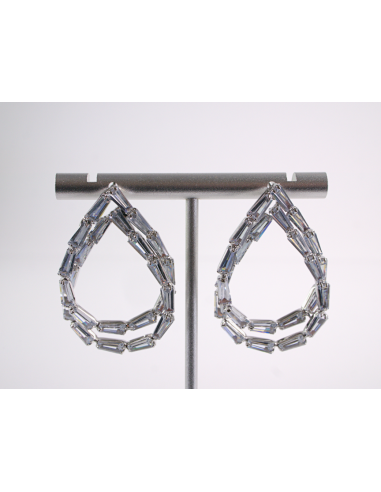 Kolczyki WIECZOROWE Z CYRKONIAMI ŁEZKI  Lolita...