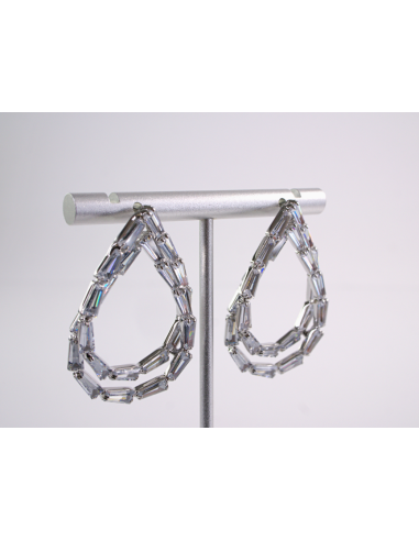 Kolczyki WIECZOROWE Z CYRKONIAMI ŁEZKI  Lolita...