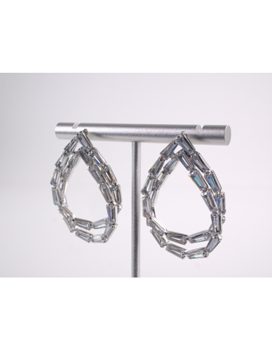 Kolczyki WIECZOROWE Z CYRKONIAMI ŁEZKI  Lolita...