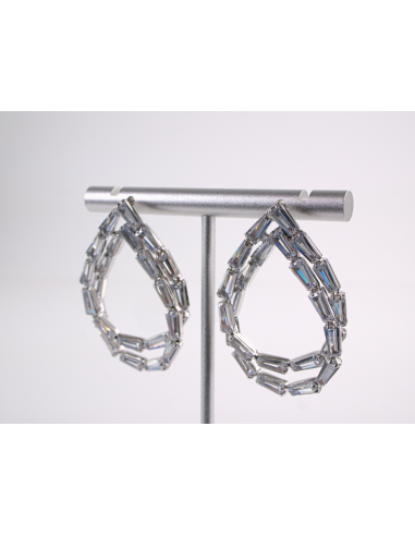 Kolczyki WIECZOROWE Z CYRKONIAMI ŁEZKI  Lolita...