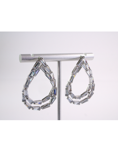 Kolczyki WIECZOROWE Z CYRKONIAMI ŁEZKI  Lolita...