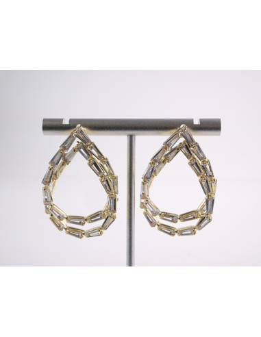 Kolczyki WIECZOROWE Z CYRKONIAMI ŁEZKI  Lolita...