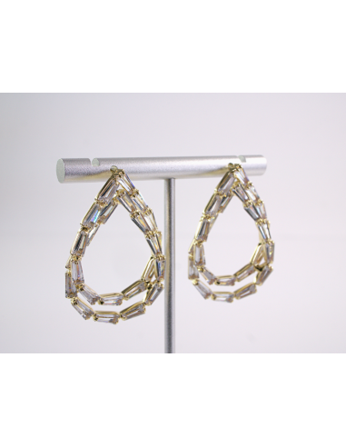 Kolczyki WIECZOROWE Z CYRKONIAMI ŁEZKI  Lolita...