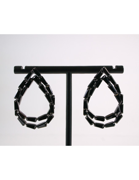 Kolczyki WIECZOROWE Z CYRKONIAMI ŁEZKI  Lolita Akcesoria srebrny sztyft 925