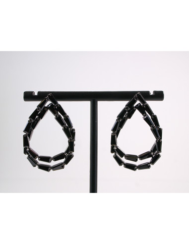 Kolczyki WIECZOROWE Z CYRKONIAMI ŁEZKI  Lolita...