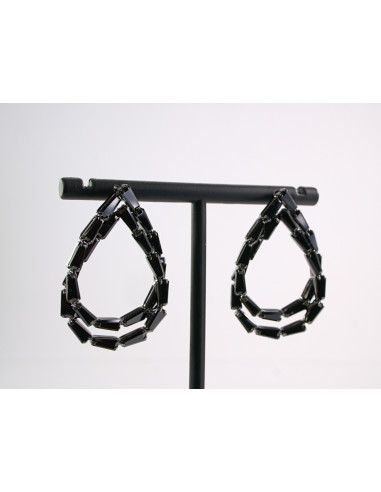 Kolczyki WIECZOROWE Z CYRKONIAMI ŁEZKI  Lolita...