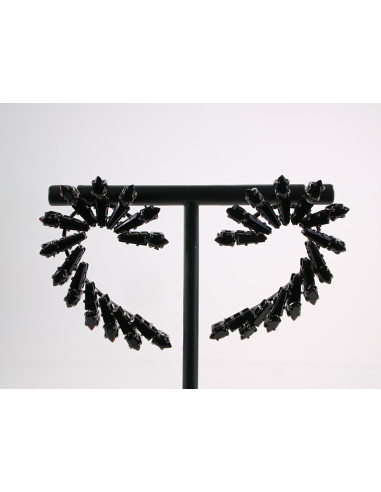 Kolczyki WIECZOROWE CZARNE  SKRZYDŁA Lolita...