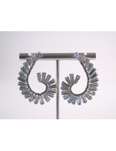 Kolczyki WIECZOROWE Z CYRKONIAMI ZAWIJAS Lolita Akcesoria