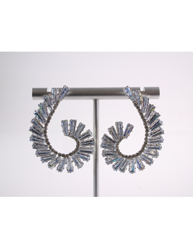 Kolczyki WIECZOROWE Z CYRKONIAMI ZAWIJAS Lolita...