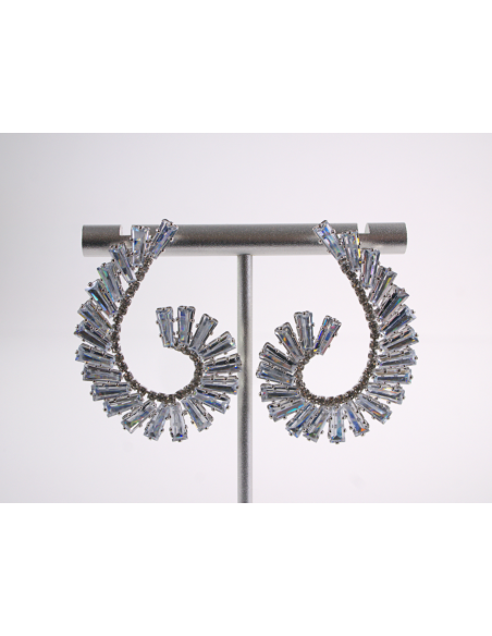 Kolczyki WIECZOROWE Z CYRKONIAMI ZAWIJAS Lolita Akcesoria