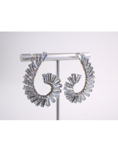 Kolczyki WIECZOROWE Z CYRKONIAMI ZAWIJAS Lolita...