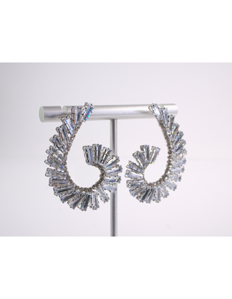 Kolczyki WIECZOROWE Z CYRKONIAMI ZAWIJAS Lolita Akcesoria