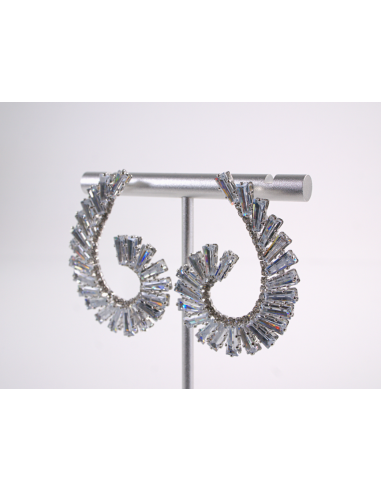 Kolczyki WIECZOROWE Z CYRKONIAMI ZAWIJAS Lolita...