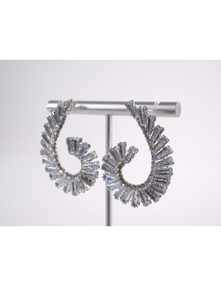 Kolczyki WIECZOROWE Z CYRKONIAMI ZAWIJAS Lolita Akcesoria