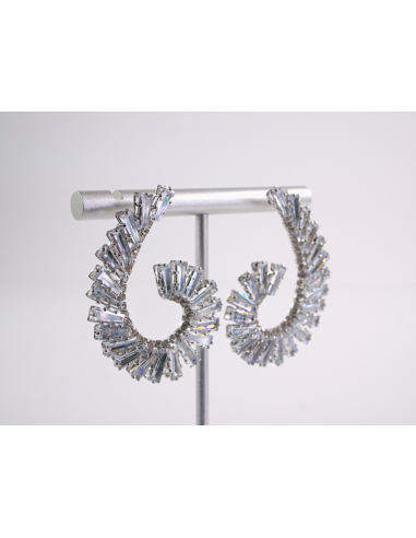 Kolczyki WIECZOROWE Z CYRKONIAMI ZAWIJAS Lolita...