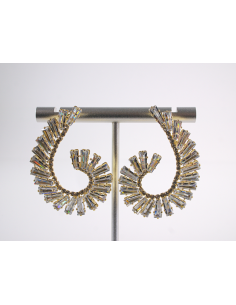 Kolczyki WIECZOROWE Z CYRKONIAMI ZAWIJAS Lolita Akcesoria