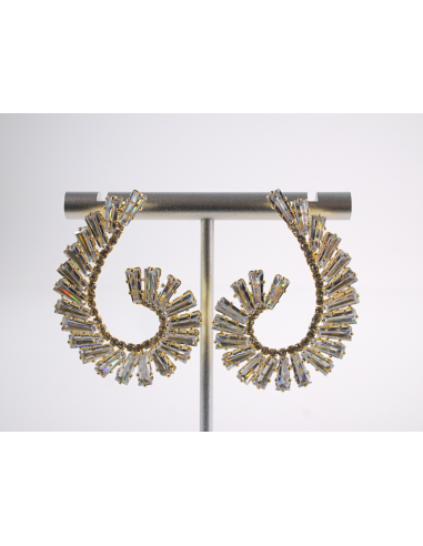 Kolczyki WIECZOROWE Z CYRKONIAMI ZAWIJAS Lolita...