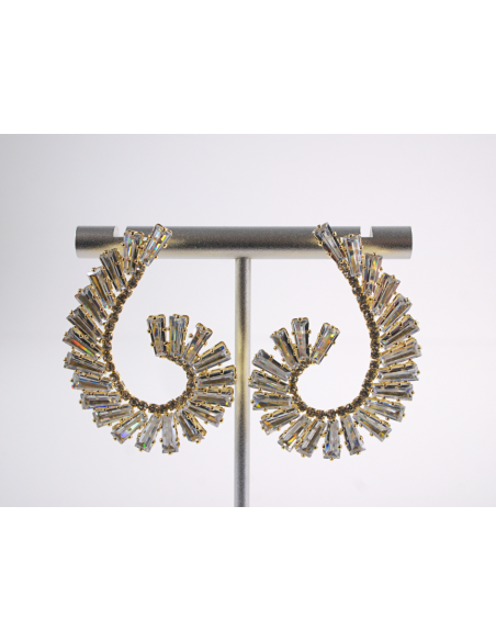 Kolczyki WIECZOROWE Z CYRKONIAMI ZAWIJAS Lolita Akcesoria