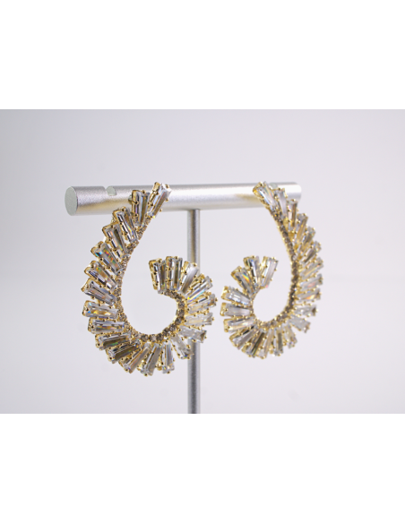 Kolczyki WIECZOROWE Z CYRKONIAMI ZAWIJAS Lolita Akcesoria