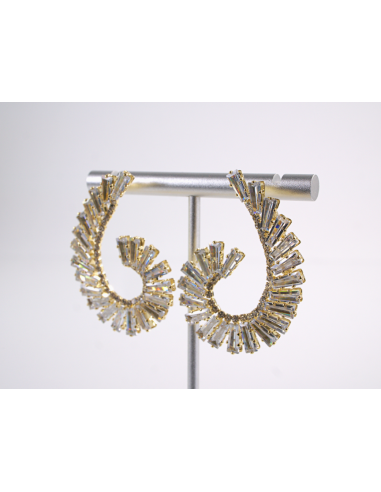 Kolczyki WIECZOROWE Z CYRKONIAMI ZAWIJAS Lolita...