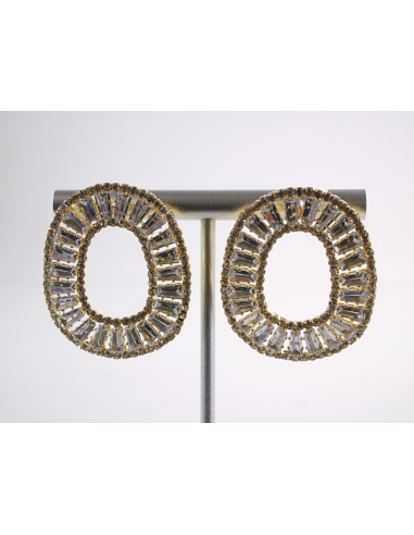 Kolczyki WIECZOROWE Z CYRKONIAMI ZŁOTE Lolita...