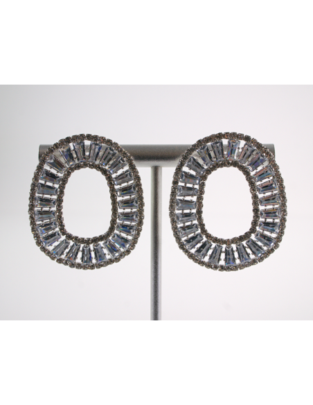 Kolczyki WIECZOROWE Z CYRKONIAMI  Lolita Akcesoria SREBRNY SZTYFT 925