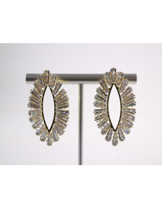 Kolczyki WIECZOROWE Z CYRKONIAMI ZŁOTE Lolita Akcesoria...