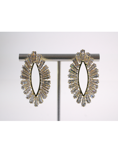 Kolczyki WIECZOROWE Z CYRKONIAMI ZŁOTE Lolita...