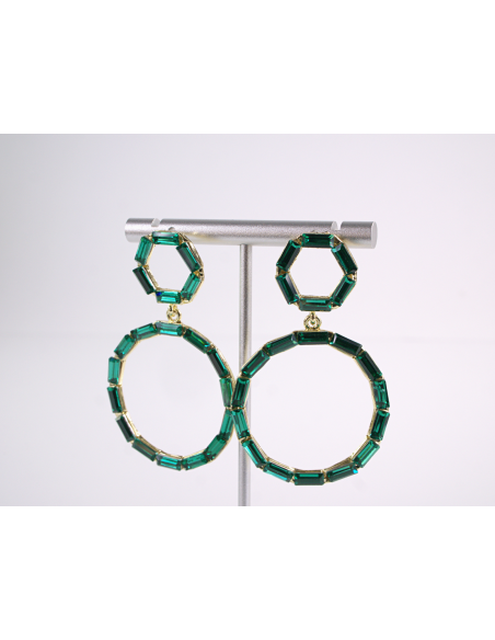 Kolczyki WIECZOROWE Z CYRKONIAMI  Lolita Akcesoria srebrny sztyft 925