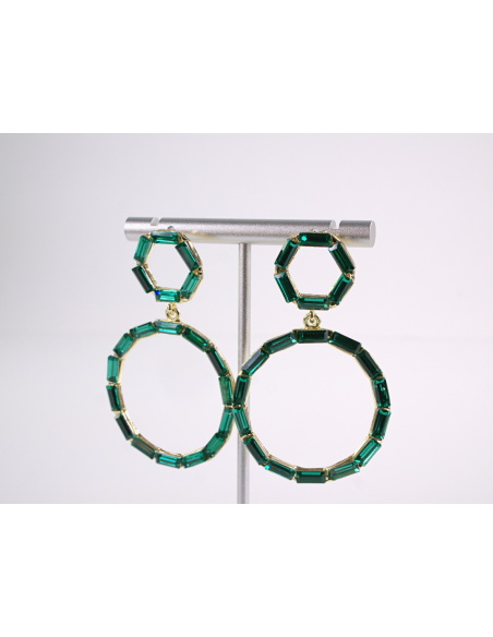 Kolczyki WIECZOROWE Z CYRKONIAMI  Lolita Akcesoria srebrny sztyft 925