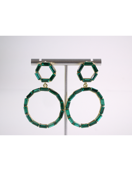 Kolczyki WIECZOROWE Z CYRKONIAMI  Lolita Akcesoria srebrny sztyft 925