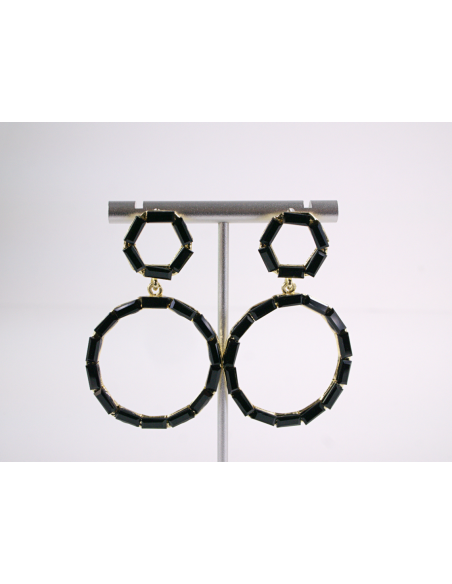 Kolczyki WIECZOROWE Z CYRKONIAMI  Lolita Akcesoria srebrny sztyft 925