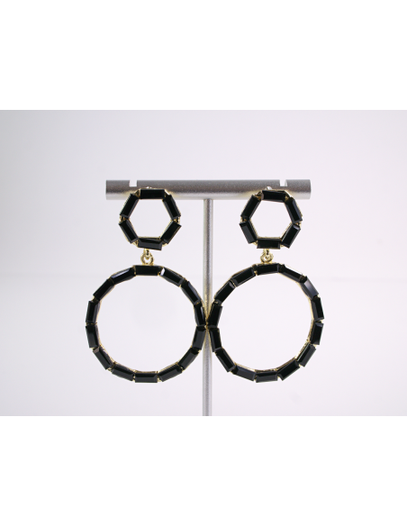 Kolczyki WIECZOROWE Z CYRKONIAMI  Lolita Akcesoria srebrny sztyft 925