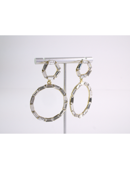 Kolczyki WIECZOROWE Z CYRKONIAMI  Lolita Akcesoria srebrny sztyft 925