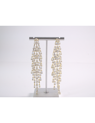 Kolczyki WIECZOROWE Z CYRKONIAMI  MAXI Lolita...