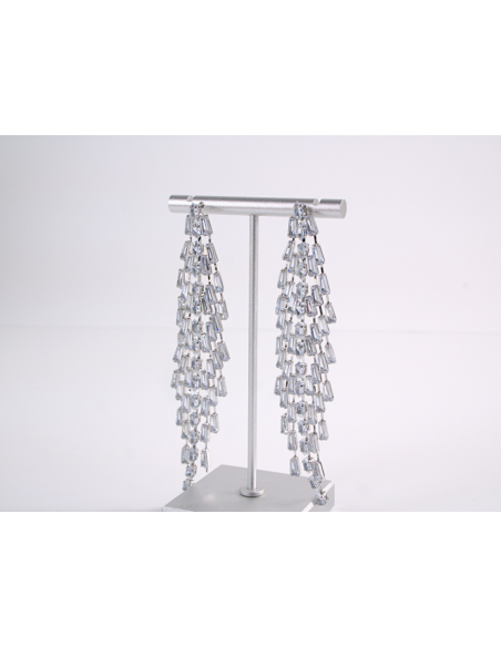 Kolczyki WIECZOROWE Z CYRKONIAMI  MAXI Lolita Akcesoria srebrny sztyft 925