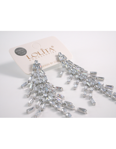 Kolczyki WIECZOROWE Z CYRKONIAMI  MAXI Lolita...