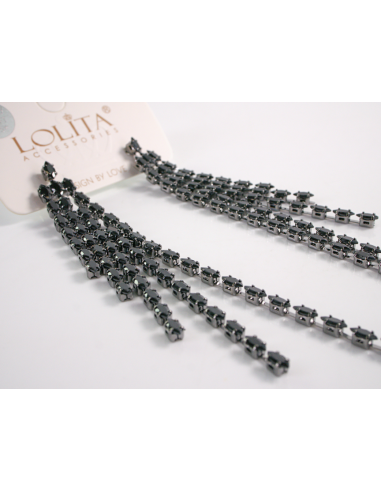 Kolczyki WIECZOROWE Z CYRKONIAMI  MAXI Lolita...