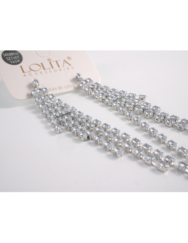 Kolczyki WIECZOROWE Z CYRKONIAMI  MAXI Lolita...