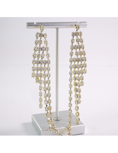 Kolczyki WIECZOROWE Z CYRKONIAMI  MAXI Lolita...