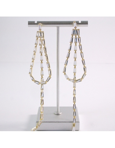 Kolczyki WIECZOROWE Z CYRKONIAMI  MAXI Lolita...