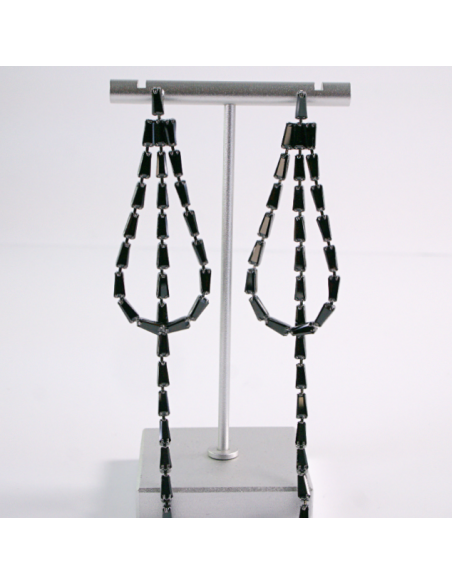 Kolczyki WIECZOROWE Z CYRKONIAMI  MAXI Lolita Akcesoria srebrny sztyft 925