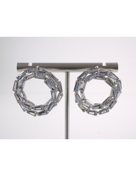 Kolczyki WIECZOROWE Z CYRKONIAMI  Lolita Akcesoria SREBRNY SZTYFT 925