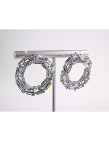 Kolczyki WIECZOROWE Z CYRKONIAMI  Lolita Akcesoria SREBRNY SZTYFT 925