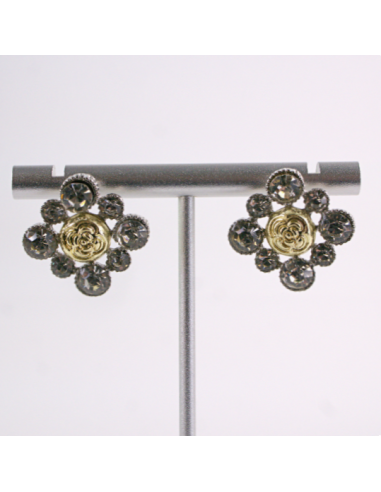 Kolczyki WIECZOROWE GRAFITOWY CYRKONIE  Lolita...