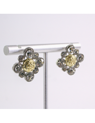 Kolczyki WIECZOROWE GRAFITOWY CYRKONIE  Lolita...