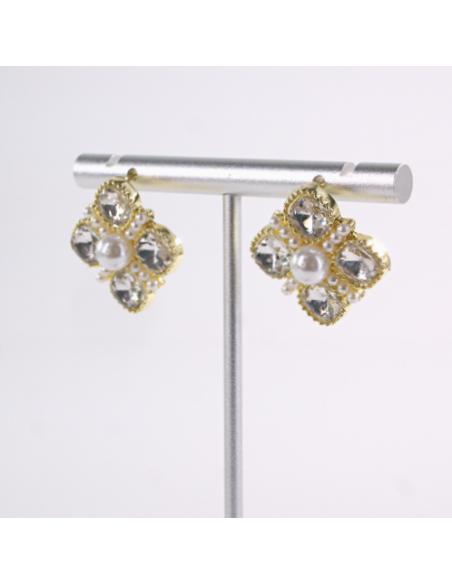 Kolczyki WIECZOROWE GRAFITOWY CYRKONIE  Lolita Akcesoria SREBRNY SZTYFT 925