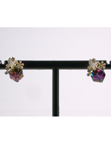 Kolczyki MOTYLKI Z  KAMIENIAMI Lolita Akcesoria...